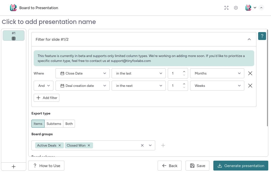 Advance Filtering Example